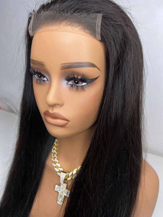 Top Virgin hair hd lace 5x5 - 180% straight 22 inch m cap