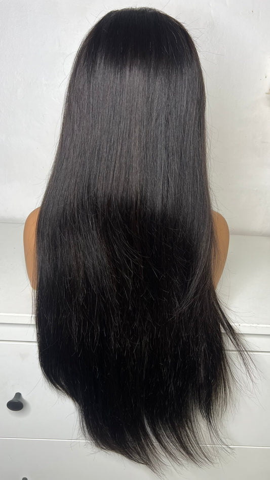 Top Virgin hair hd lace frontal wig 13x4-180% straight 22 inch m cap