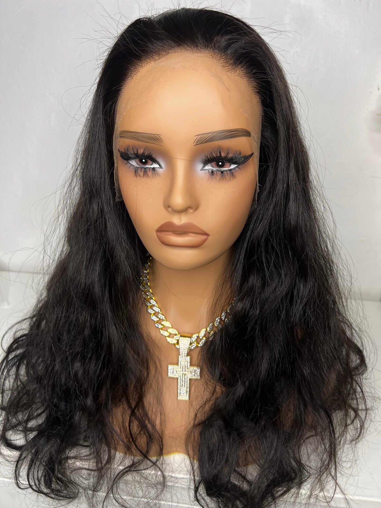 Burmese top Virgin hair body wave 13x4 hd wig 180% 18 inch