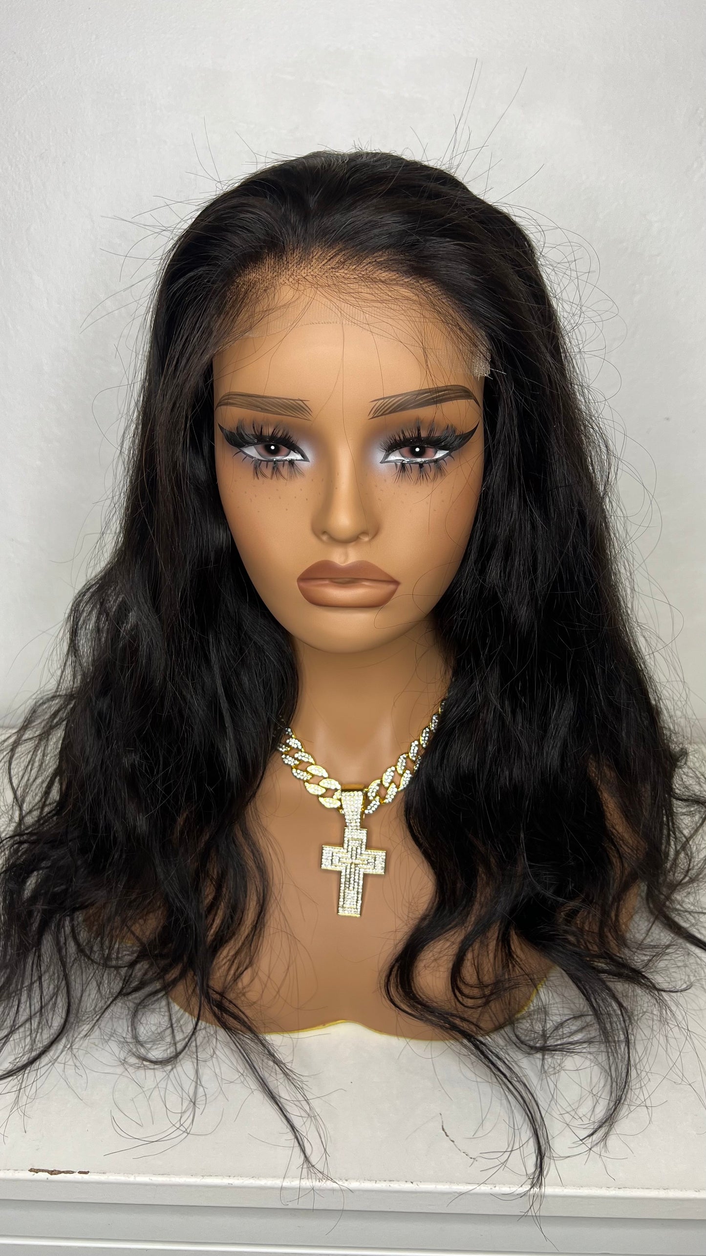 Burmese top Virgin hair body wave 5x5 hd wig 180% 18 inch