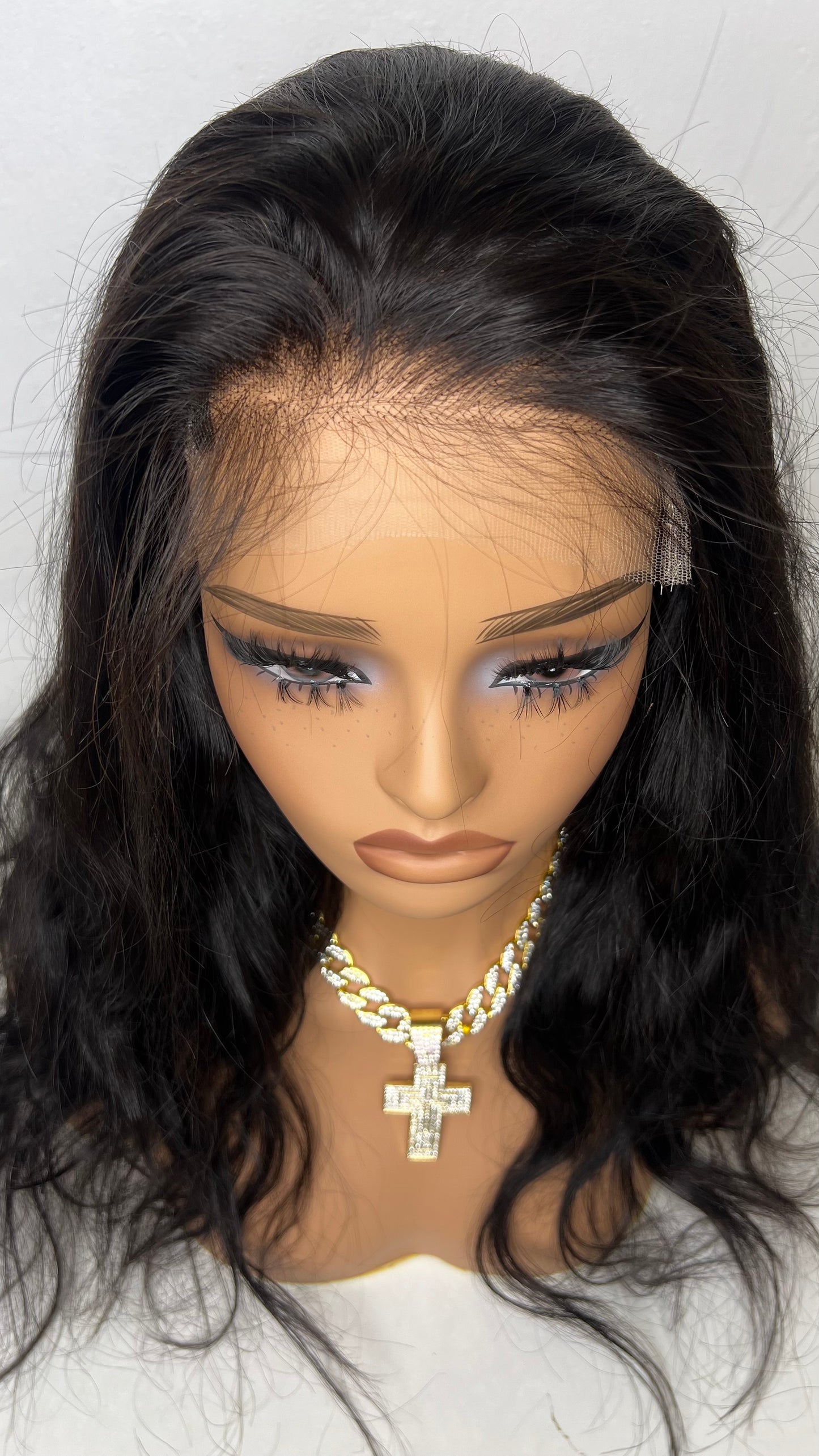 Burmese top Virgin hair body wave 5x5 hd wig 180% 18 inch